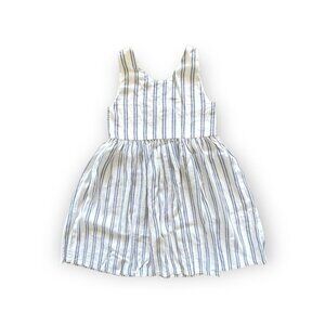 Peyper Kids Striped Scoop Back Dress